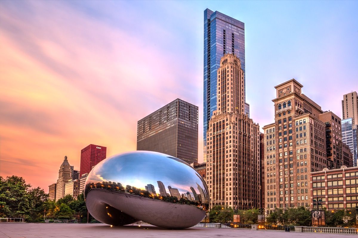 Chicago, EUA - julho de 2015: a escultura