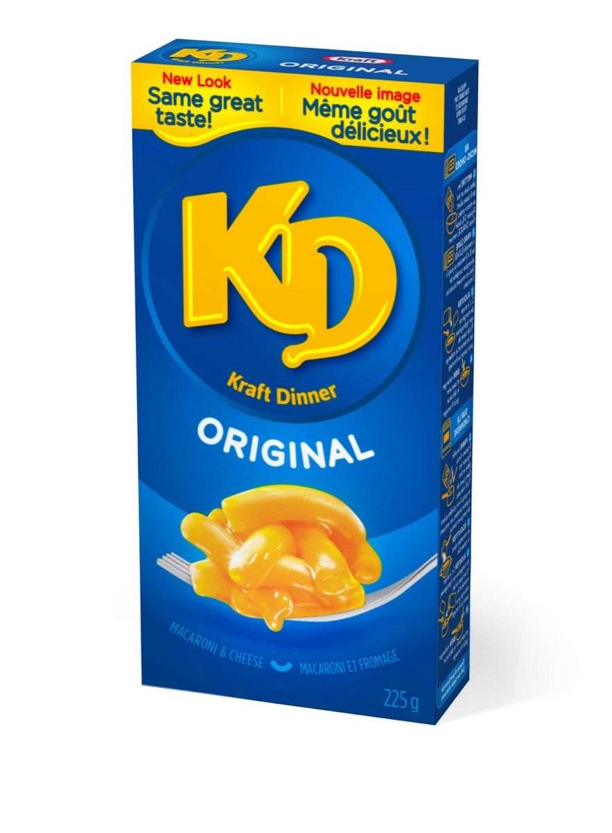 „Kraft“ vakarienė {užsienyje skirtingų prekių ženklų prekės ženklai}