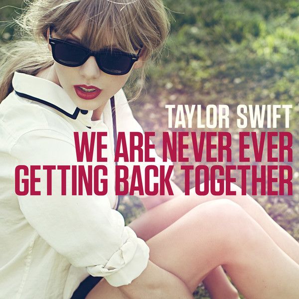 nikoli več se ne združimo na naslovnici albuma Taylor Swift