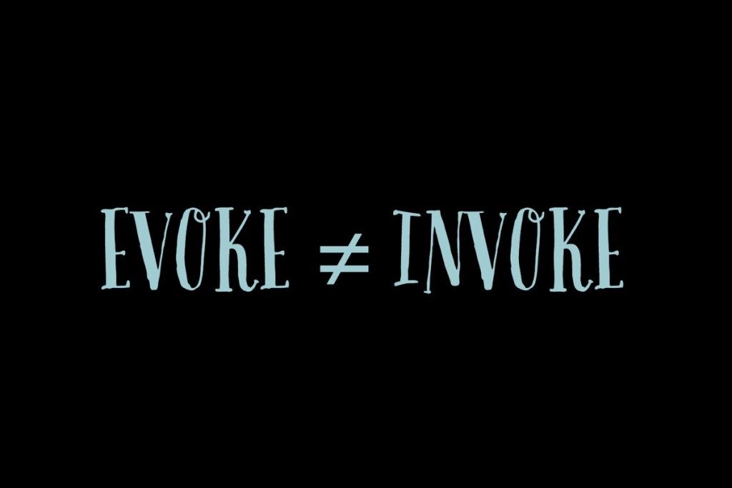 Evoke и invoke - синонимы