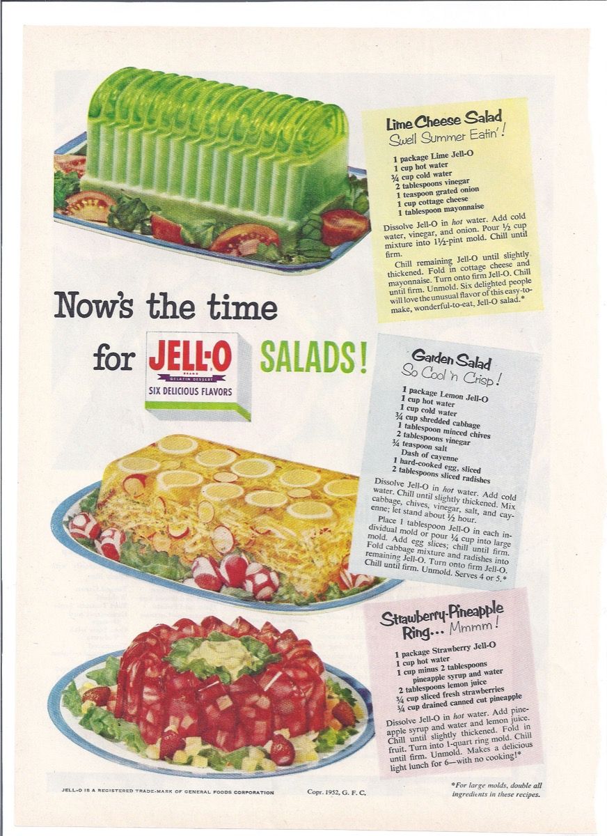„Jell-o“ salotų reklama