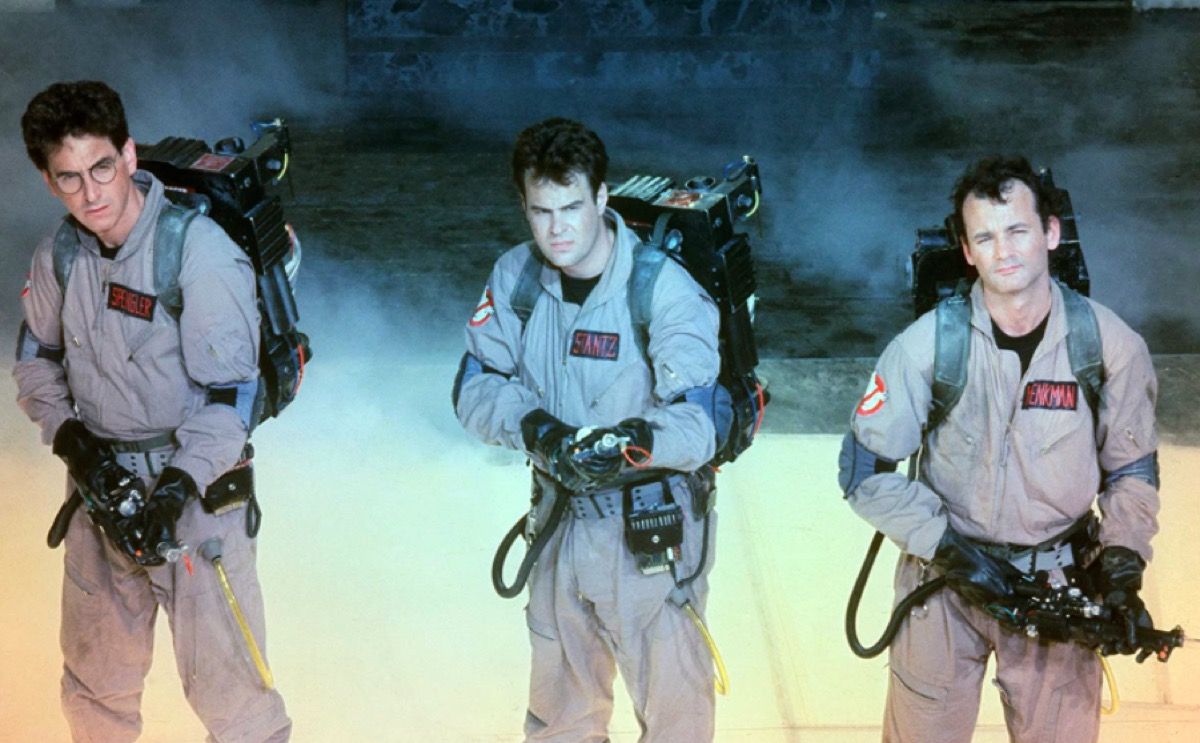 Harold Ramis, Dan Akroyd และ Bill Murray ใน Ghostbusters