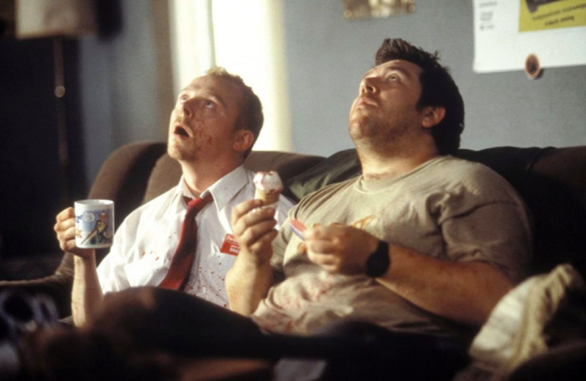 Simon Pegg และ Nick Frost ใน Shaun of the Dead