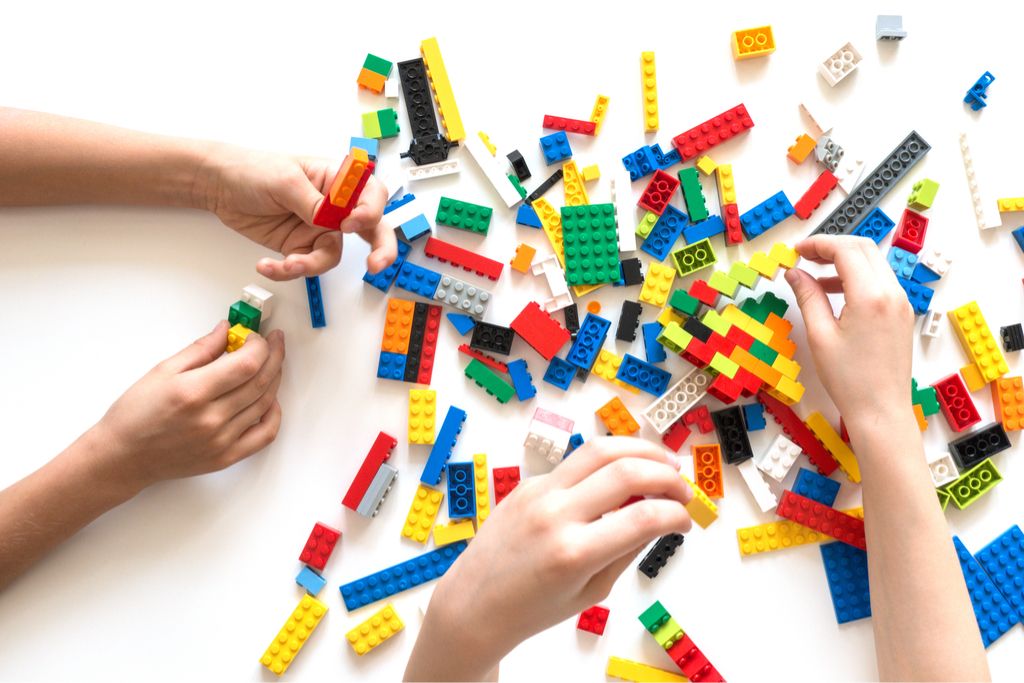 Žaidimas su „Lego Blocks“