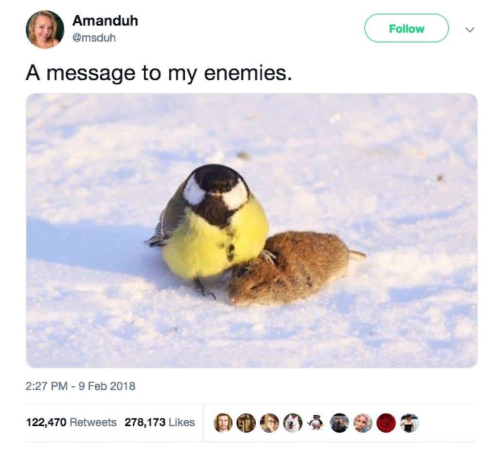tweet ancaman musuh