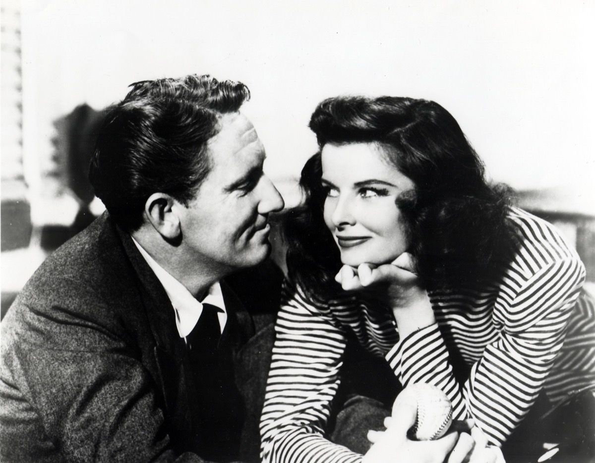 Spencer Tracy și Katharine Hepburn la femeia anului