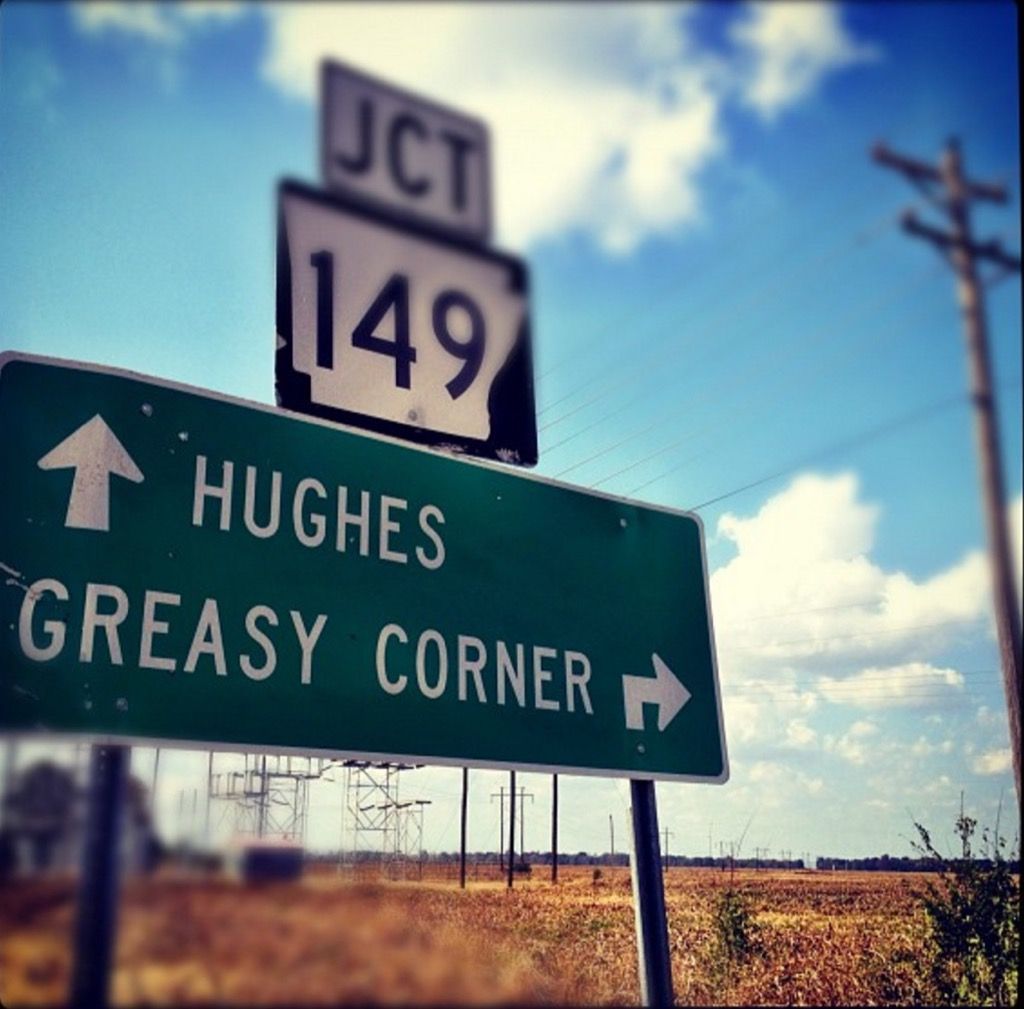 Greasy Corner Arkansasin outoja kaupunkien nimiä