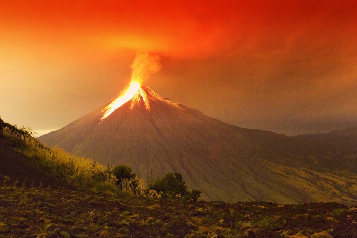 vulkaan uitbarsting
