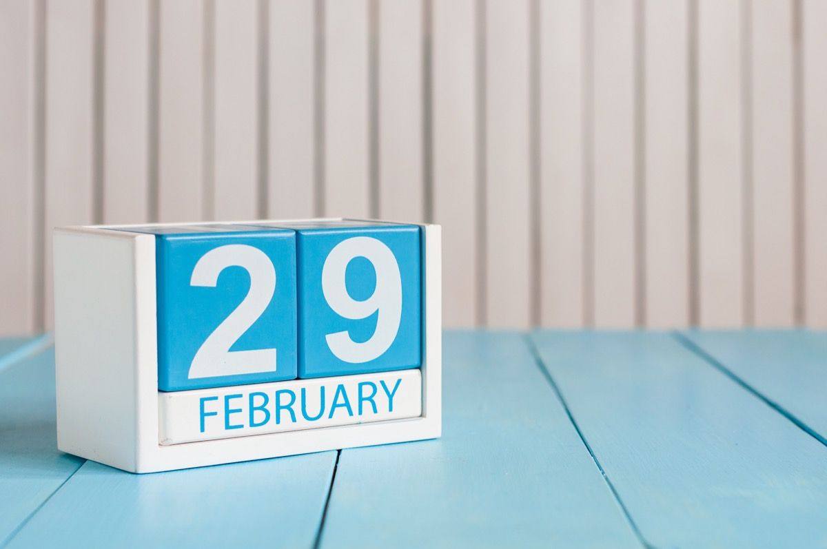Schalttag Schaltjahr Datum 29. Februar
