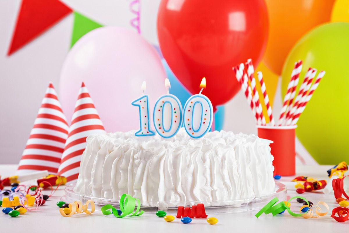 100 ویں سالگرہ کا کیک