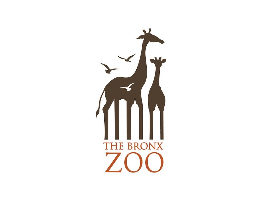 bronx zoologijos sodo logotipas