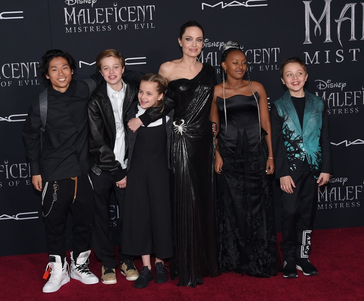 Pax, Shiloh Jolie-Pitt, Vivienn, Angelina Jolie, Zahar in Knox Jolie-Pitt