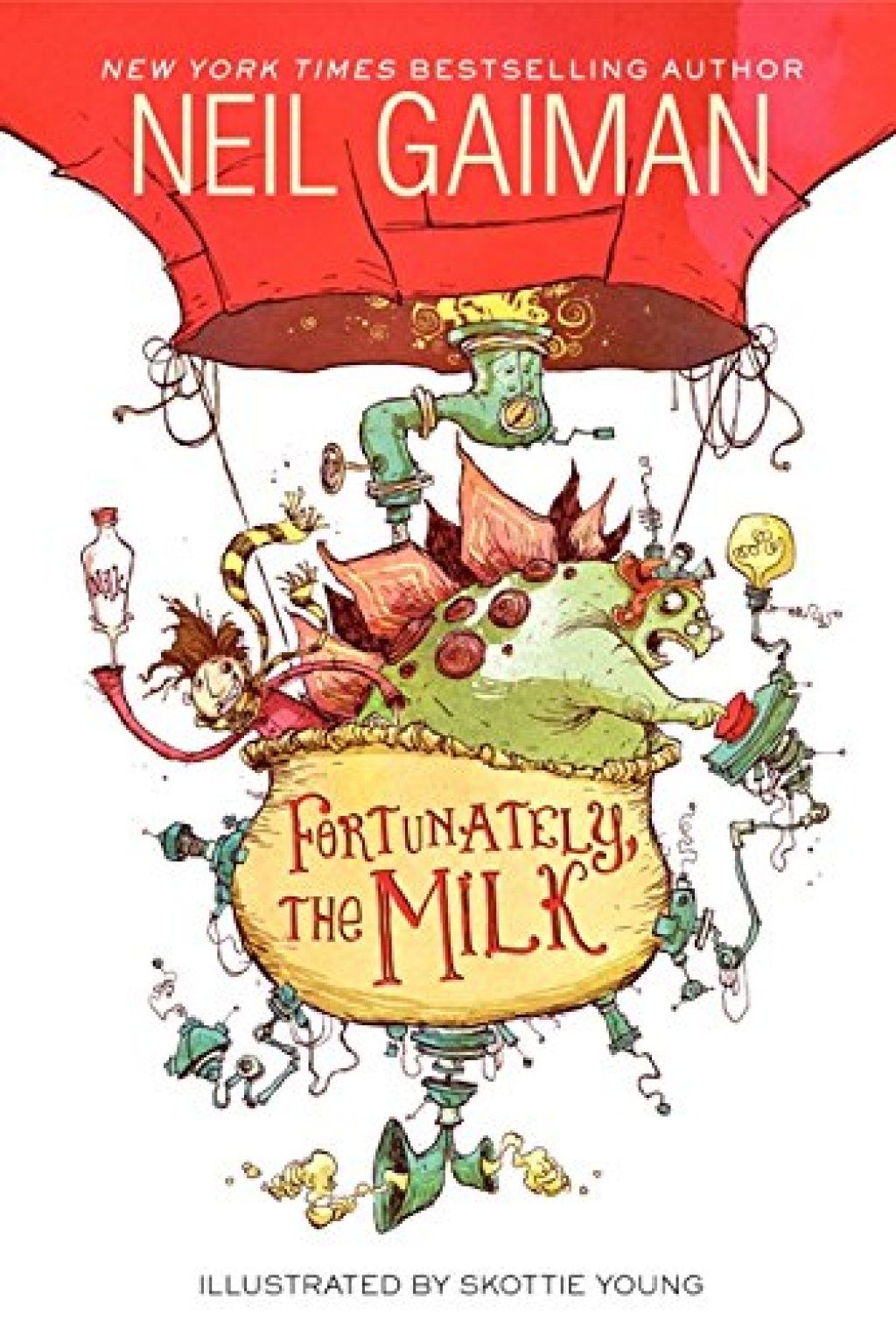 Afortunadament, el Milk Neil Gaiman fa bromes als nens