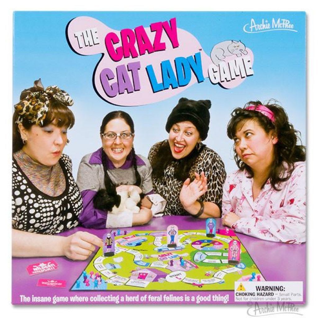 Najhujše družabne igre Crazy Cat Lady