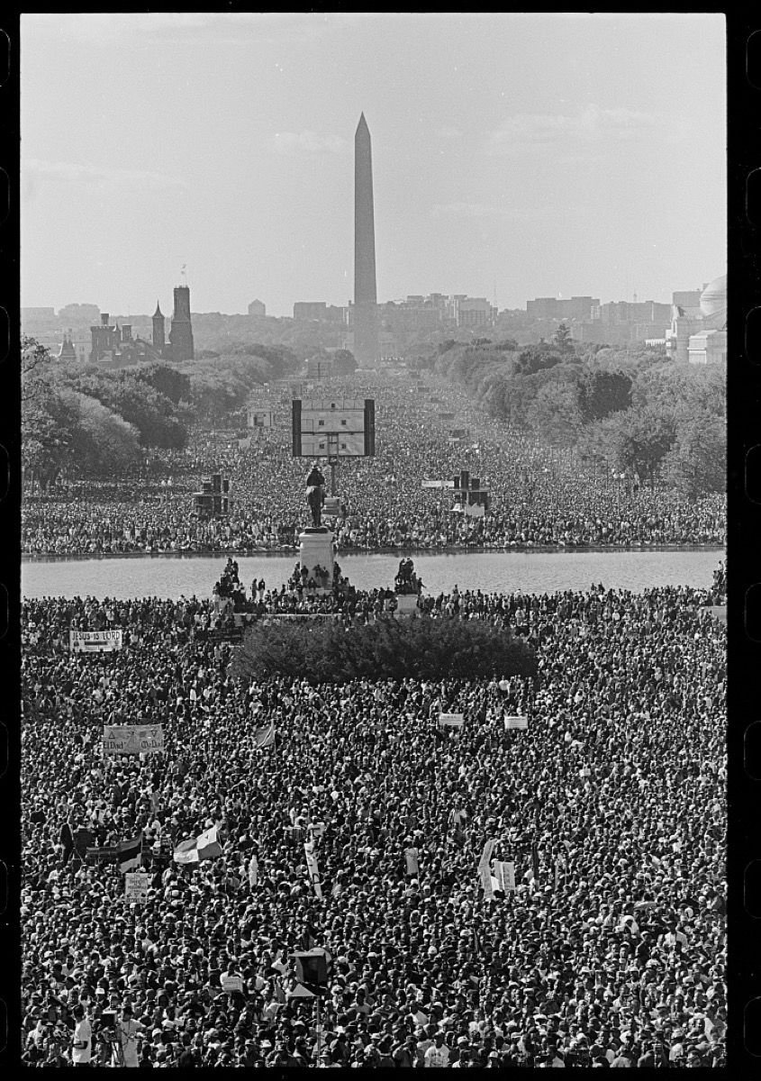 Milijonas žmogaus kovo Vašingtone