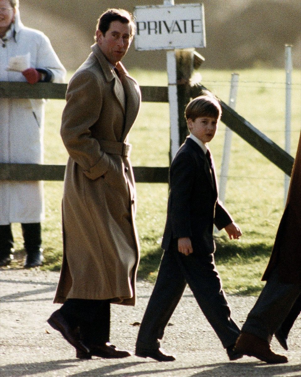 الأمير تشارلز والأمير ويليام في ساندرينجهام
