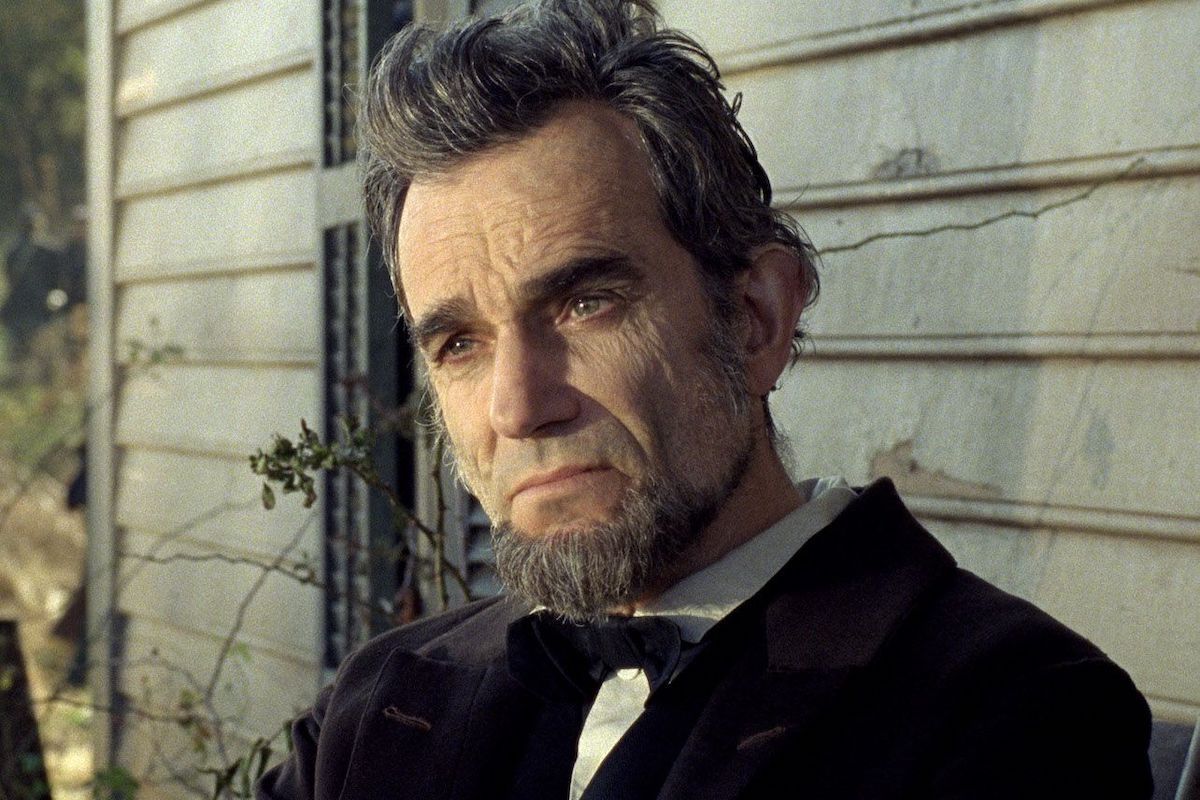 Daniel Day-Lewis kot ameriški predsednik Abraham Lincoln v filmu iz leta 2012