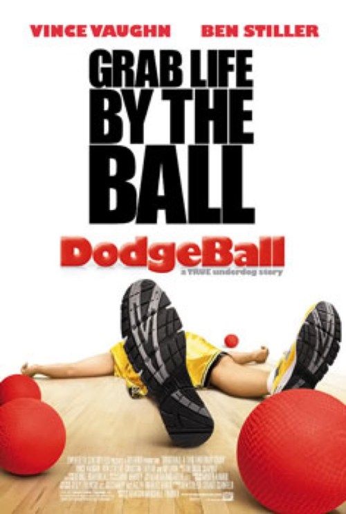 „Dodgeball“ filmas „Linksmi filmai, kuriems beveik liūdnos pabaigos“
