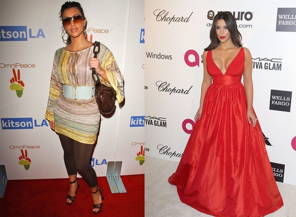 Kim Kardashian style evolution