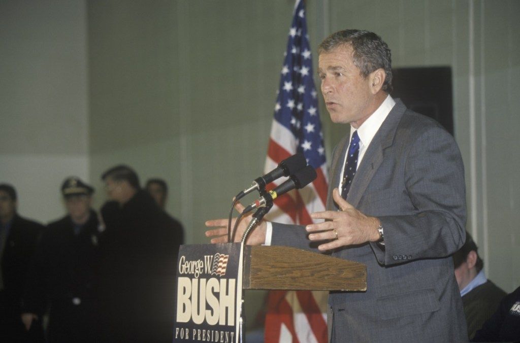 elnök George Bush kampányok 2000-ben, minden évben a legnagyobb esemény