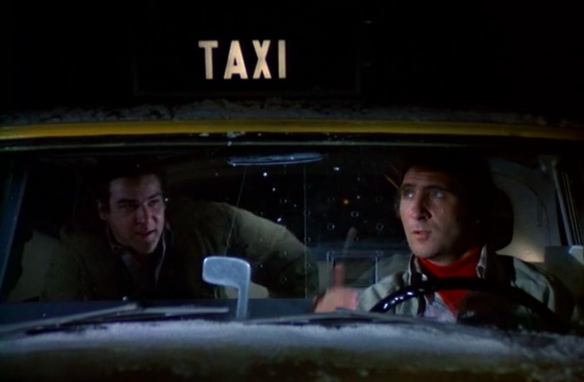Mandy Patinkin og Judd Hirsch i taxa