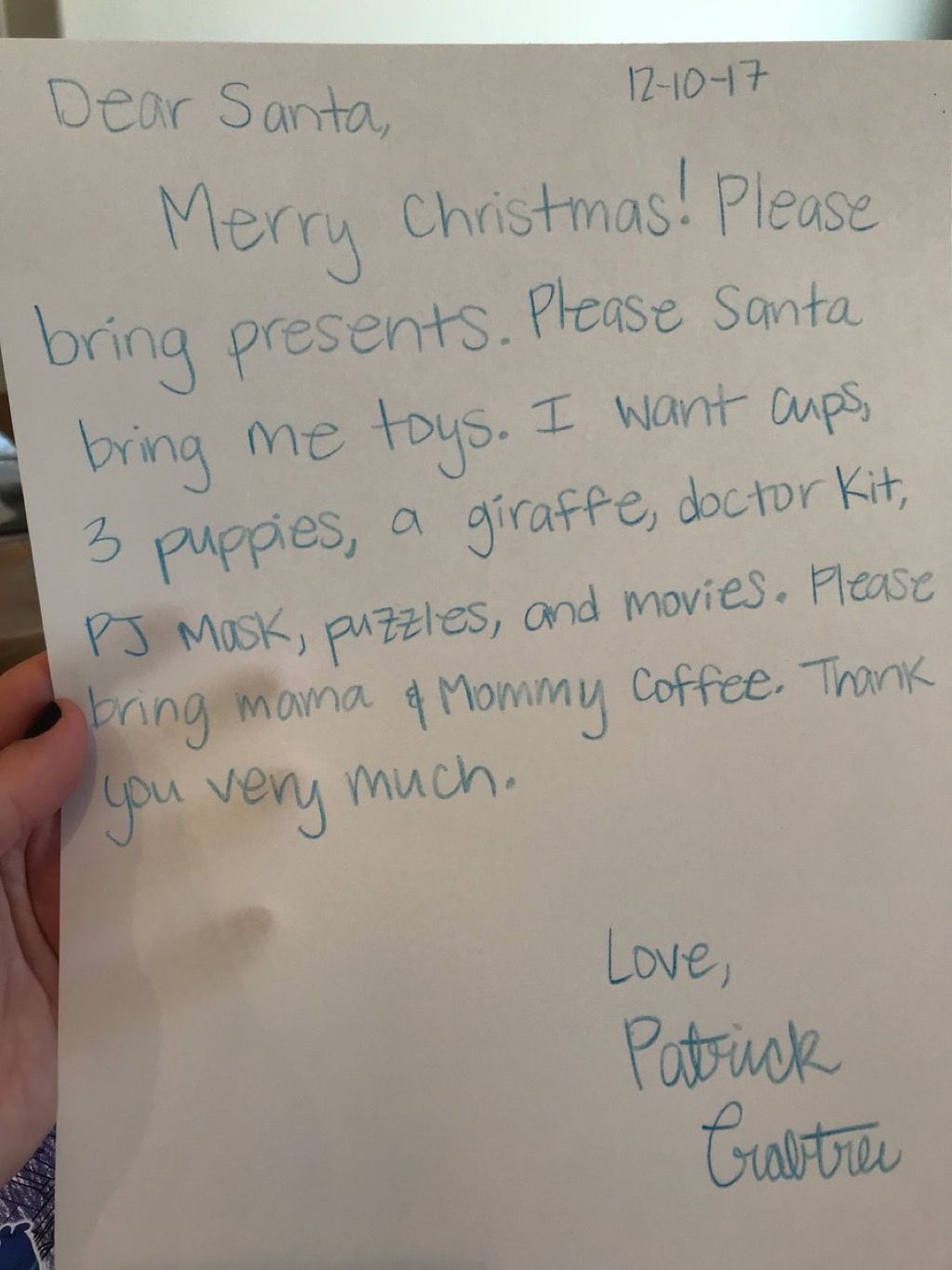 M Bopp laiškas Kalėdų seneliui