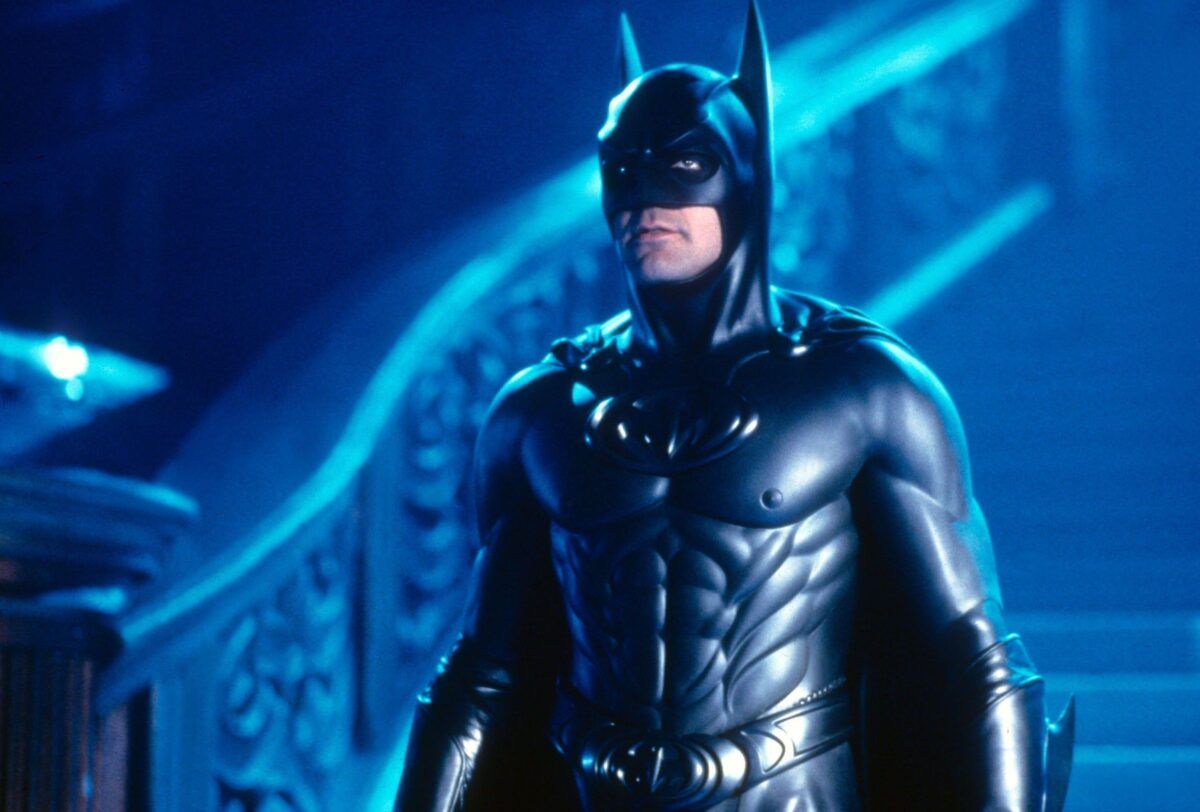 George Clooney como Batman em Batman e Robin
