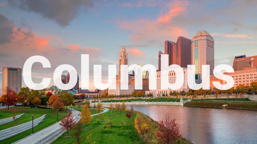 Колумб, американски градове, фотография, тест