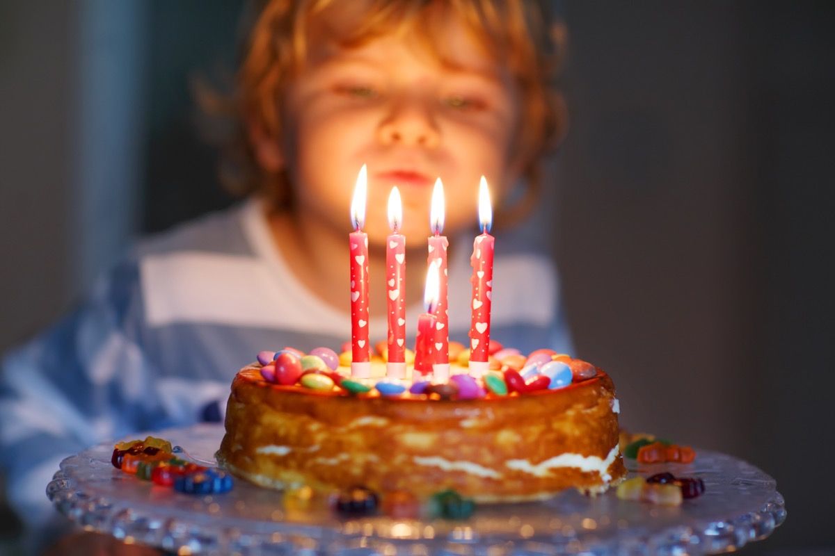 Espelmes en pastissos d’aniversari