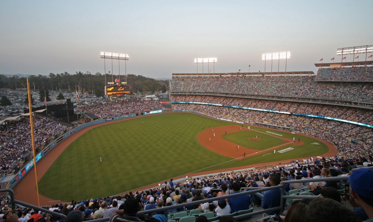 Stadio di baseball dei dodgers di Los Angeles