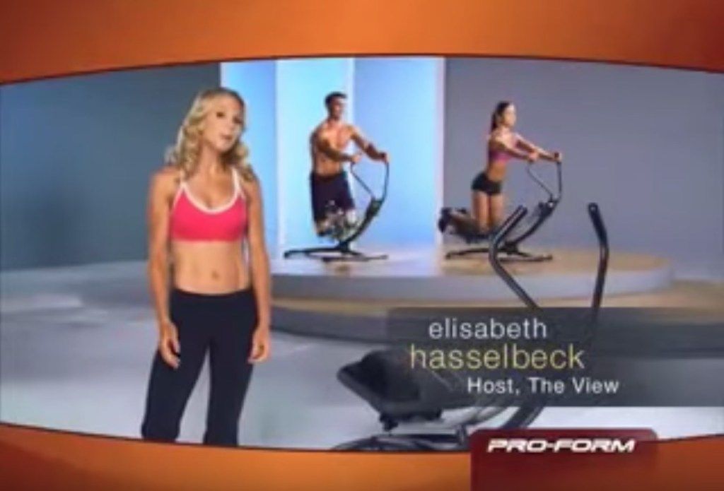 elisabeth hasselbeck ab glider commercial, celebrity infomercial