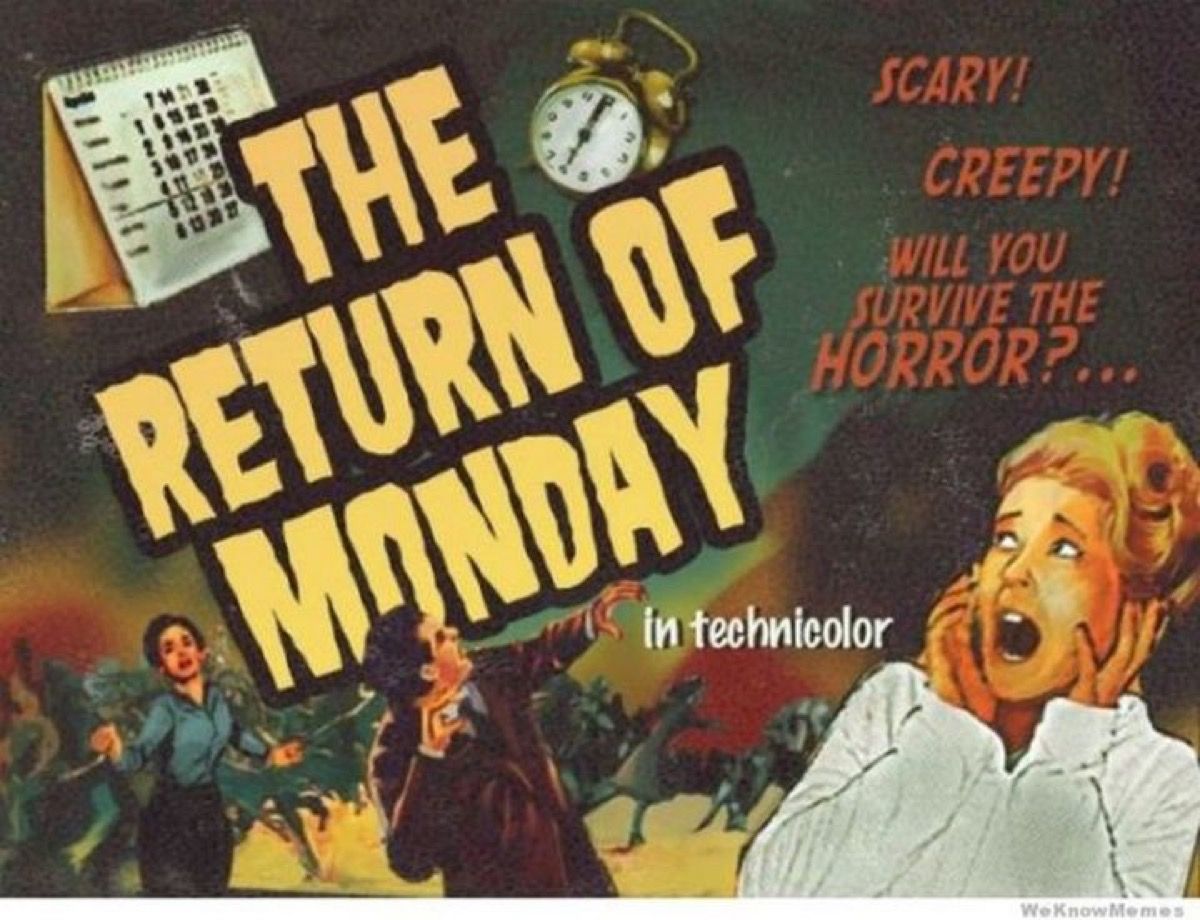 siaubo filmas, pirmadienio memai