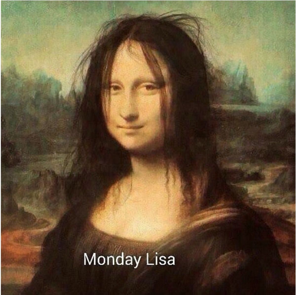 понеделник лиза живопис, понеделник меми