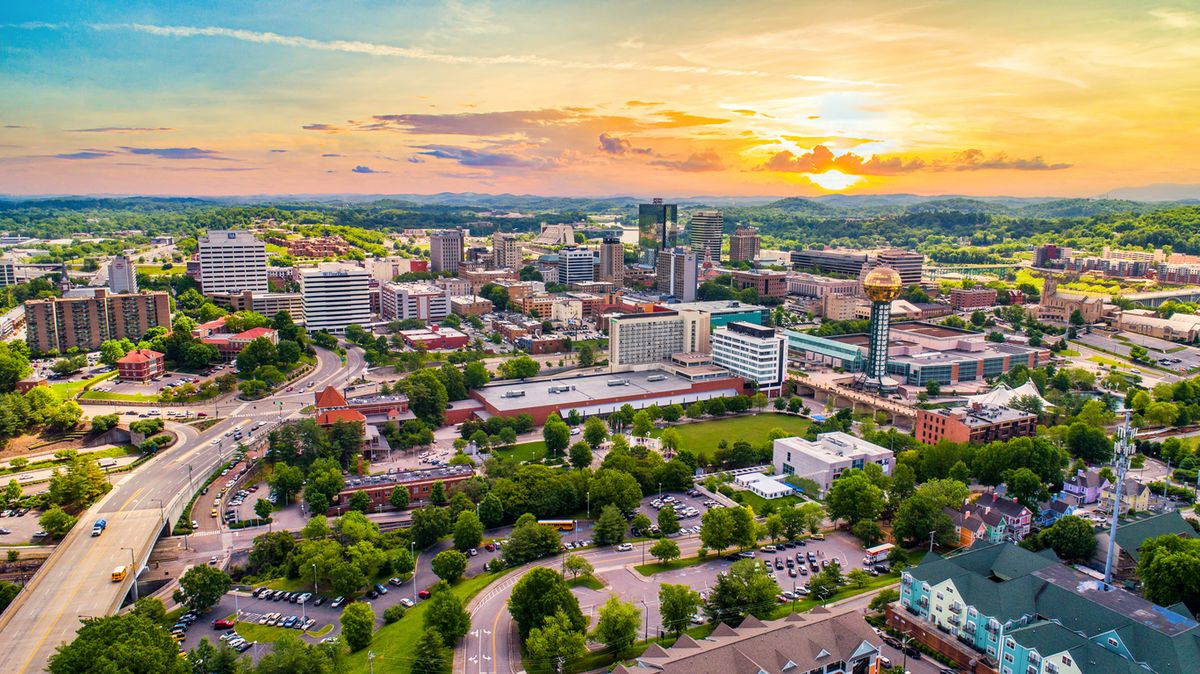 Panoráma mesta Knoxville v Tennessee