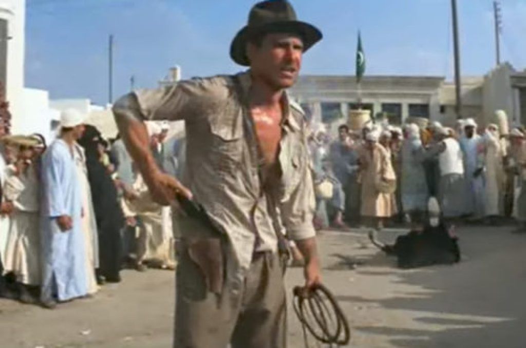 Harrison Ford Indiana Jones skämt från icke-komediefilmer