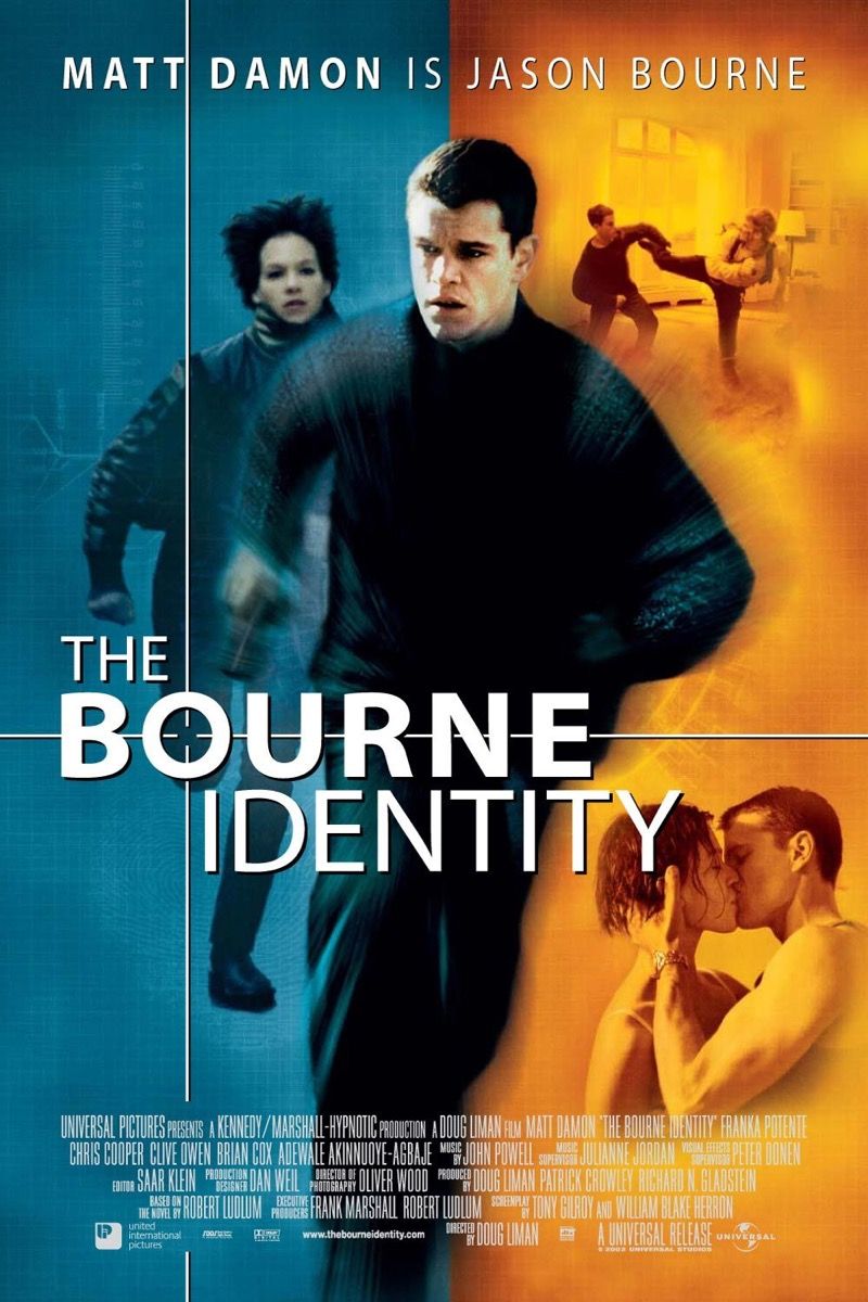 Poster film The Bourne Identity {happy alternate movie endings}