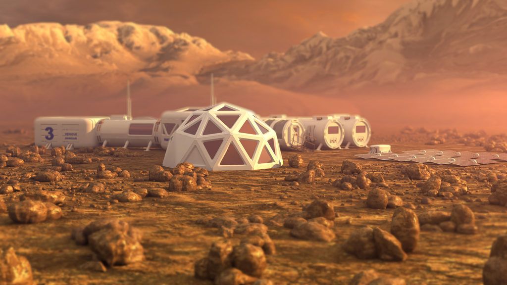 Mars Colony Life in 200 jaar