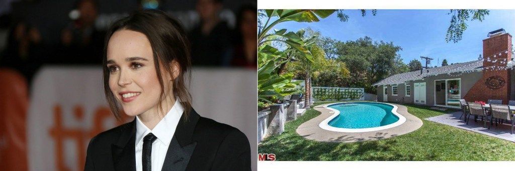 Ellen Page-berømtheder, der bor i beskedne hjem