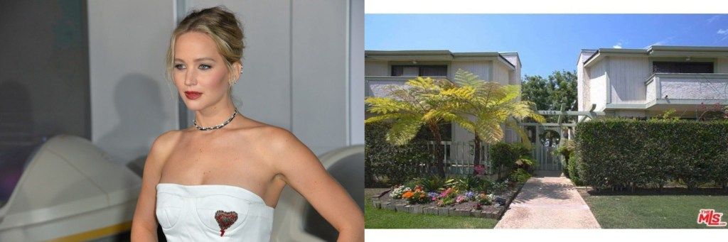 Jennifer Lawrence-berømtheder, der bor i beskedne hjem