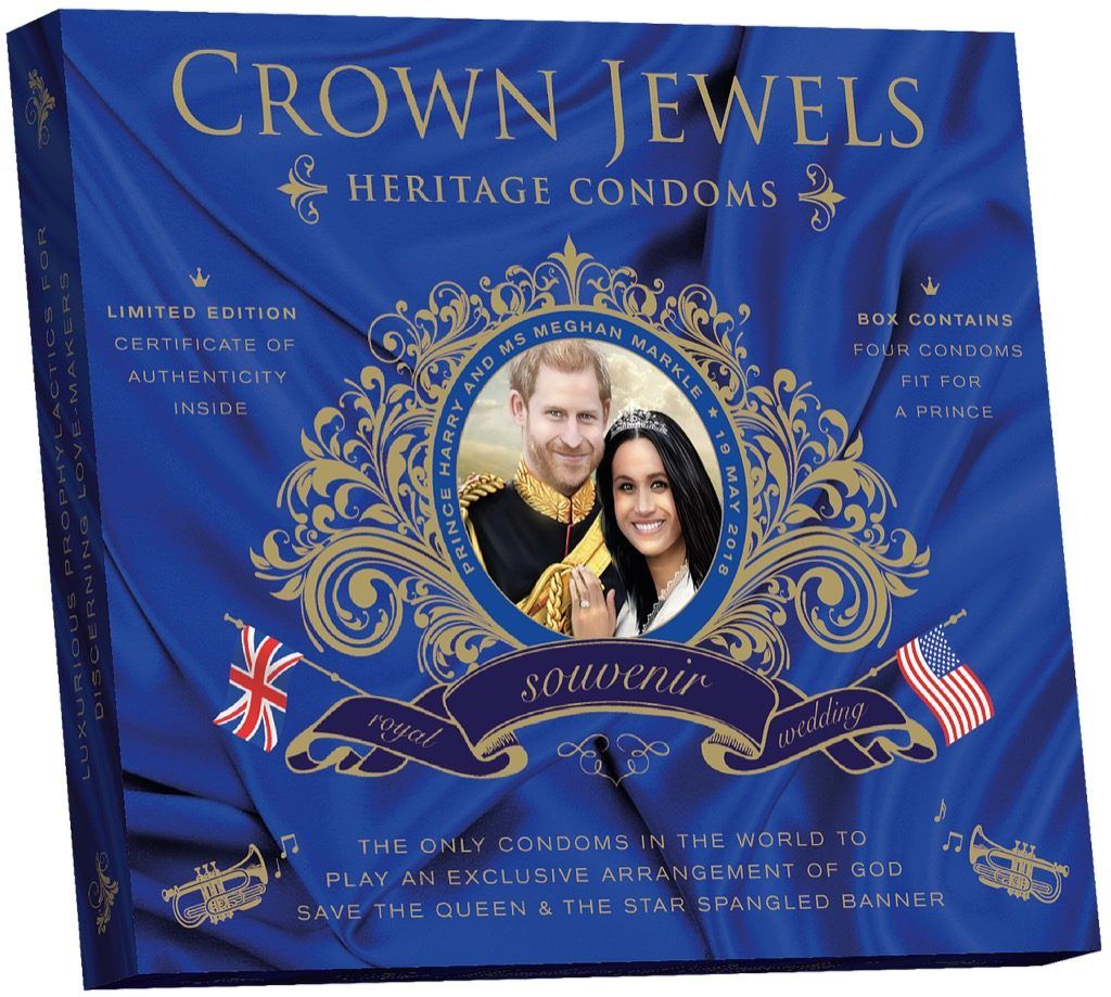 kráľovský svadobný kondóm Crazy Wedding Memorabilia