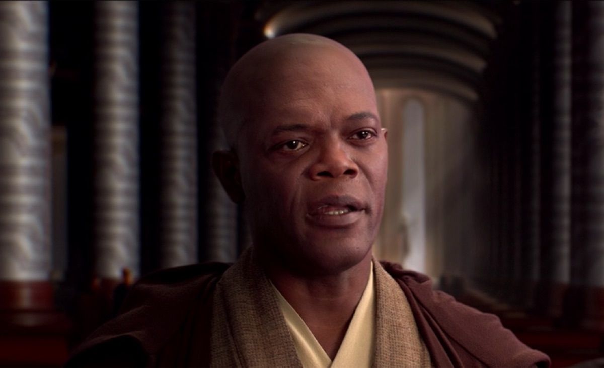 Samuel L Jackson como Mace Windu La venganza de los Sith