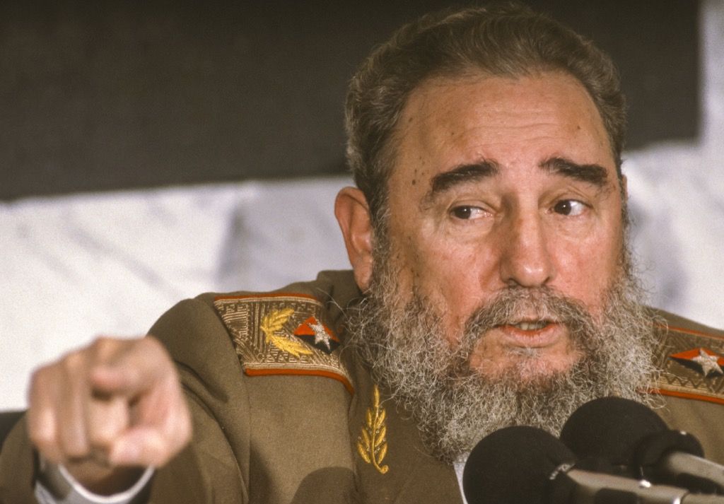 Fidelis Castro kalba kalbą, ką slepia vyriausybė