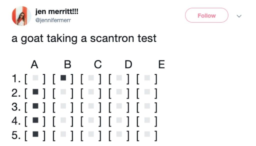 scantron test meme, 2019 meme