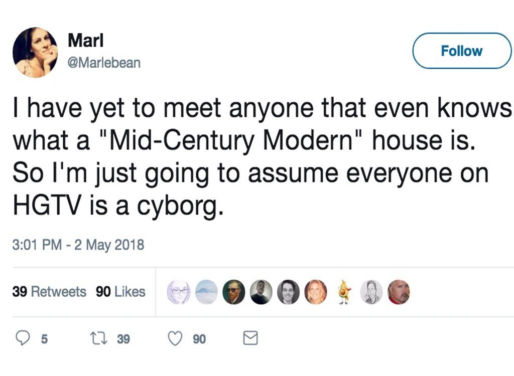 Mid-Century moderne lustigste Home Design Show Witze