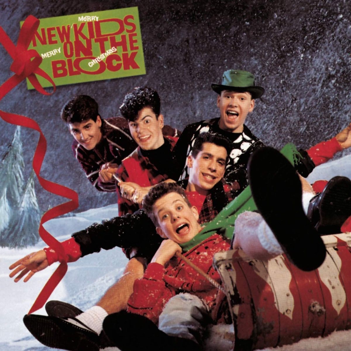 nauji vaikai ant bloko linksmo linksmo kalėdinio albumo viršelio