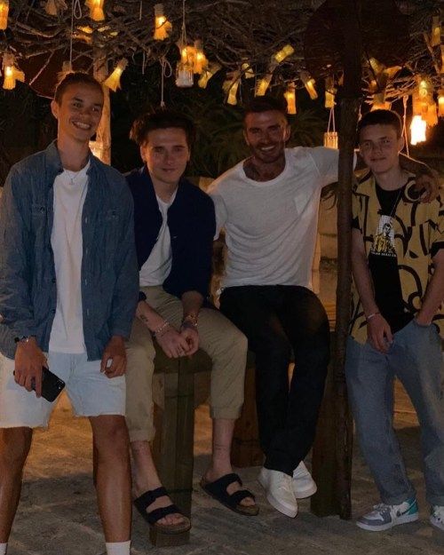 David Beckham og sønner