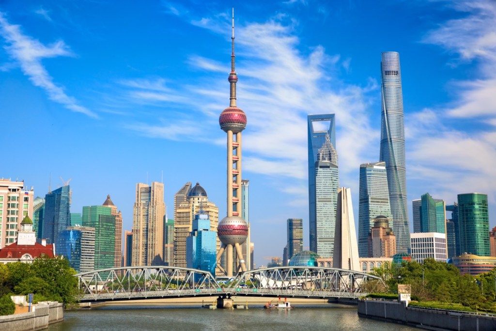 Shanghai Skyline -omistuksessa olevat maamerkit