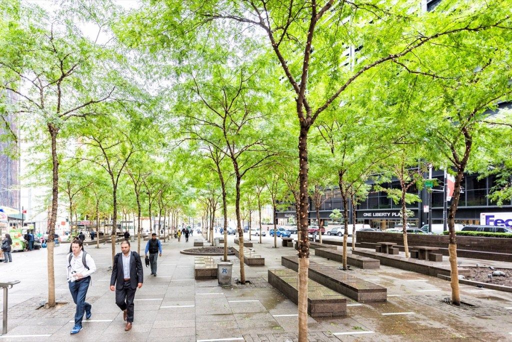 Zuccotti Park v New Yorku, pamiatky v súkromnom vlastníctve