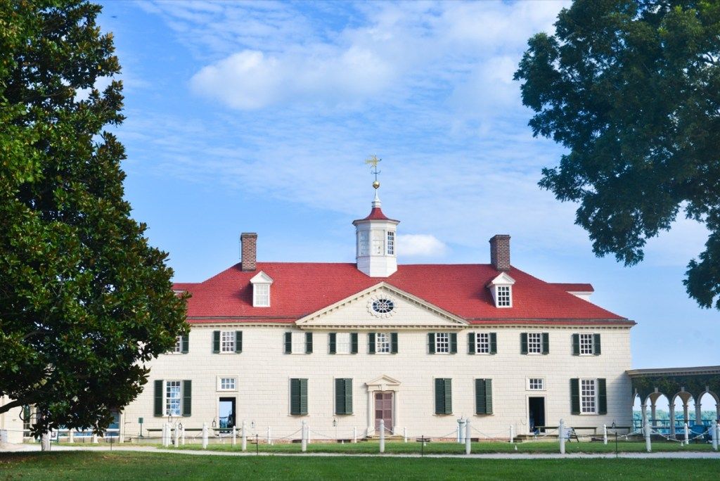 Mount Vernon George Washingtonin talon yksityisomistuksessa olevat maamerkit