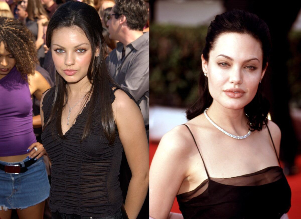 Mila Kunis in Angelina Jolie
